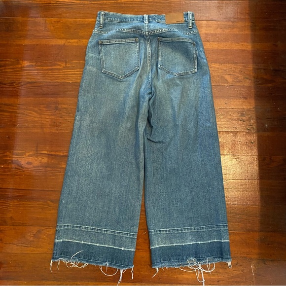 Madewell Wide Leg Crop Denim - Picture 2 of 5